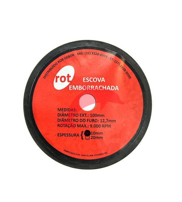 ESCOVA EMBORRACHADA 100X10 MM ROT