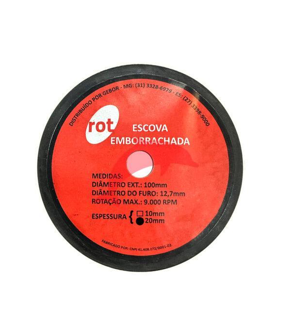 ESCOVA EMBORRACHADA 100X20 MM ROT