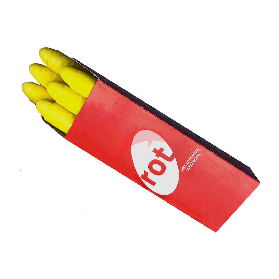 GIZ ROT ECOLÓGICO AMARELO 120x15 MM (CAIXA COM 6 UNIDADES)