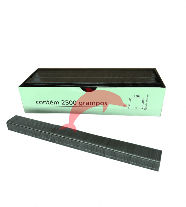 GRAMPO MANUAL 106X08 (CAIXA COM 2.500 GRAMPOS)