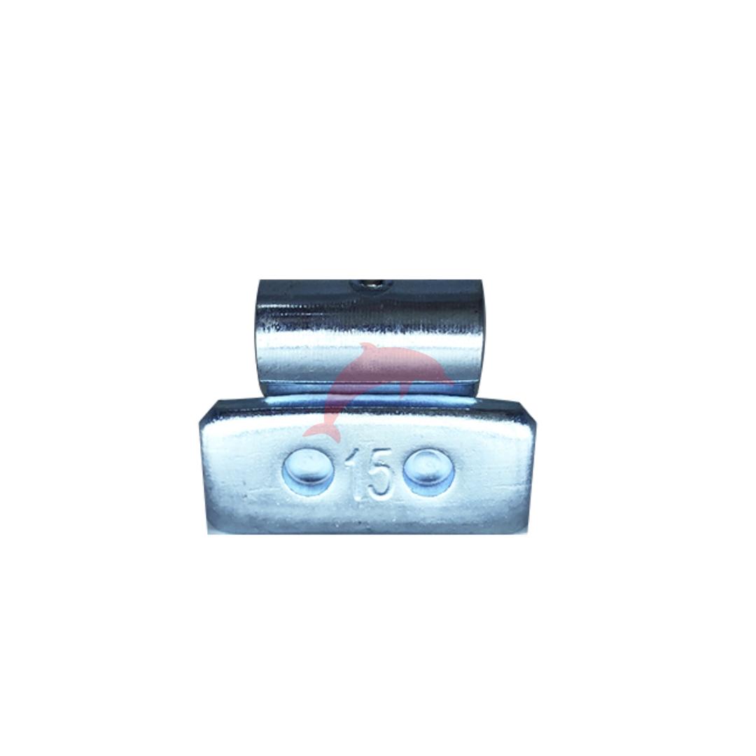 CONTRAPESO AÇO PARA RODA DE AÇO 15G (SACO COM 100 PEÇAS)