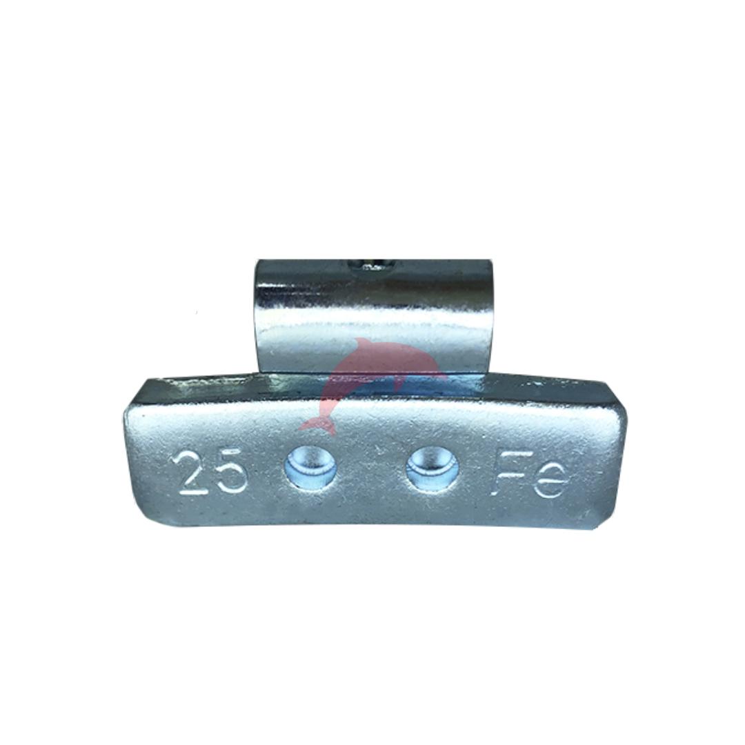 CONTRAPESO AÇO PARA RODA DE AÇO 25G (SACO COM 100 PEÇAS)