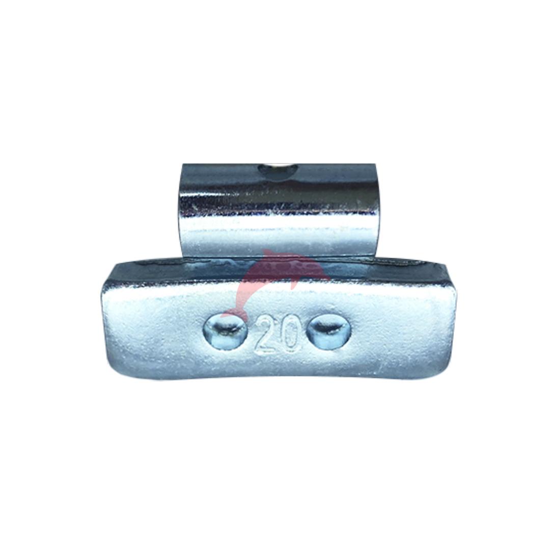 CONTRAPESO AÇO PARA RODA LIGA LEVE 20G (SACO COM 100 PEÇAS)